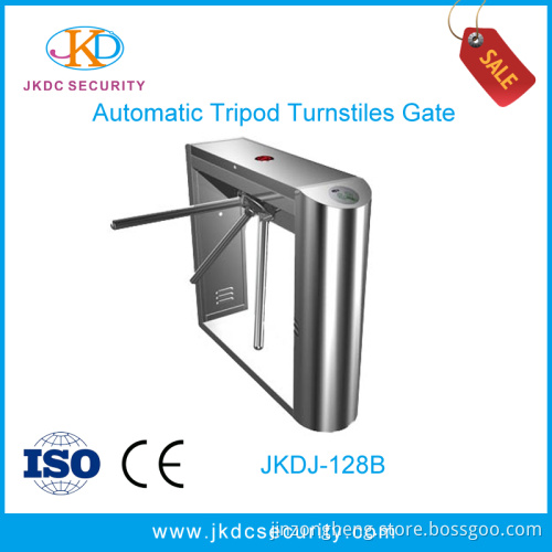 China CE Approved Pedestrian Access Control Half Height Bridge Type Tripod Turnstile